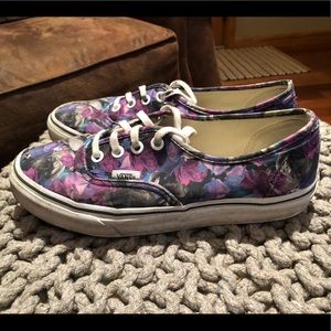 vans with purple flowers